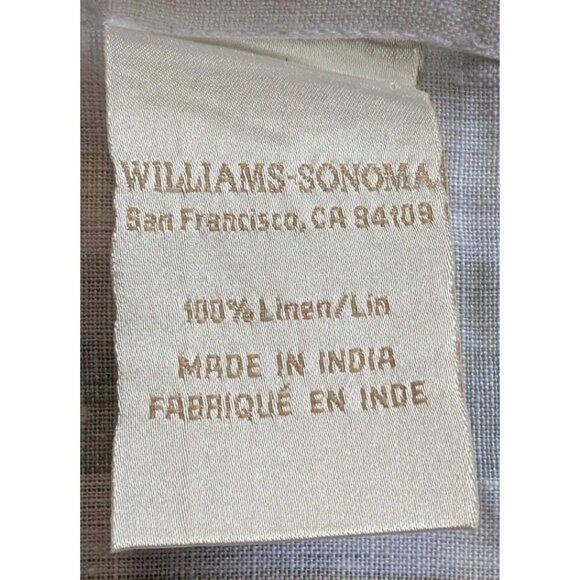 Williams Sonoma Placemats 100% Linen Stripes Kitchen Towel Cloth 14x20 Set Of 2 - Picture 3 of 9
